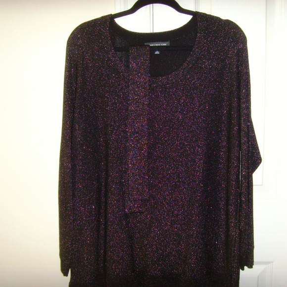 JONES NEW YORK Collection Woman - BRAND NEW! - Black w/Gold Metallic - Picture 2 of 15